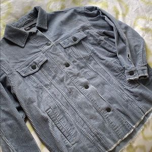 Corduroy button-up jacket